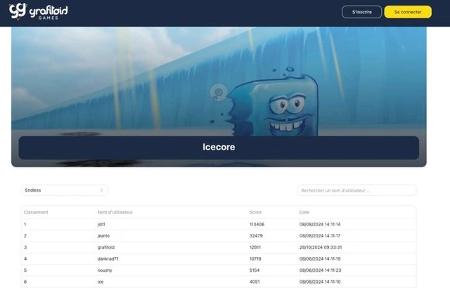 Capture du projet API gaming scalable