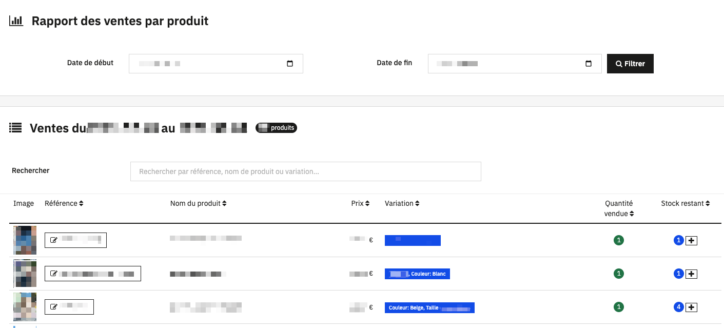 Capture du projet Dashboard Ventes & Réapprovisionnement