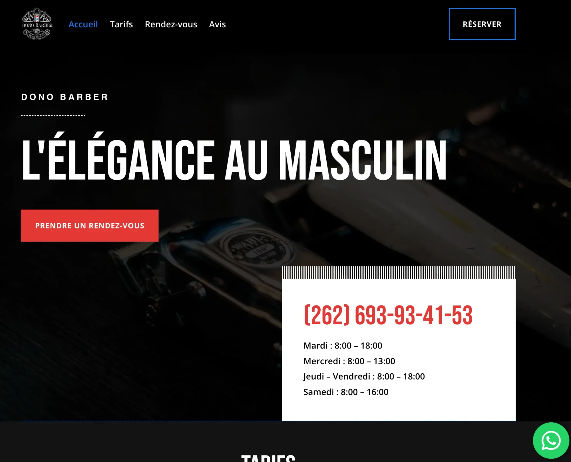 Site WordPress Dono Barber