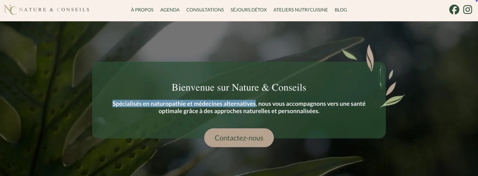 Site WordPress Nature & Conseils